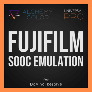 🜃 Alchemy Color Emulation - Universal Pro - Fujifilm SOOC Color for DaVinci Resolve